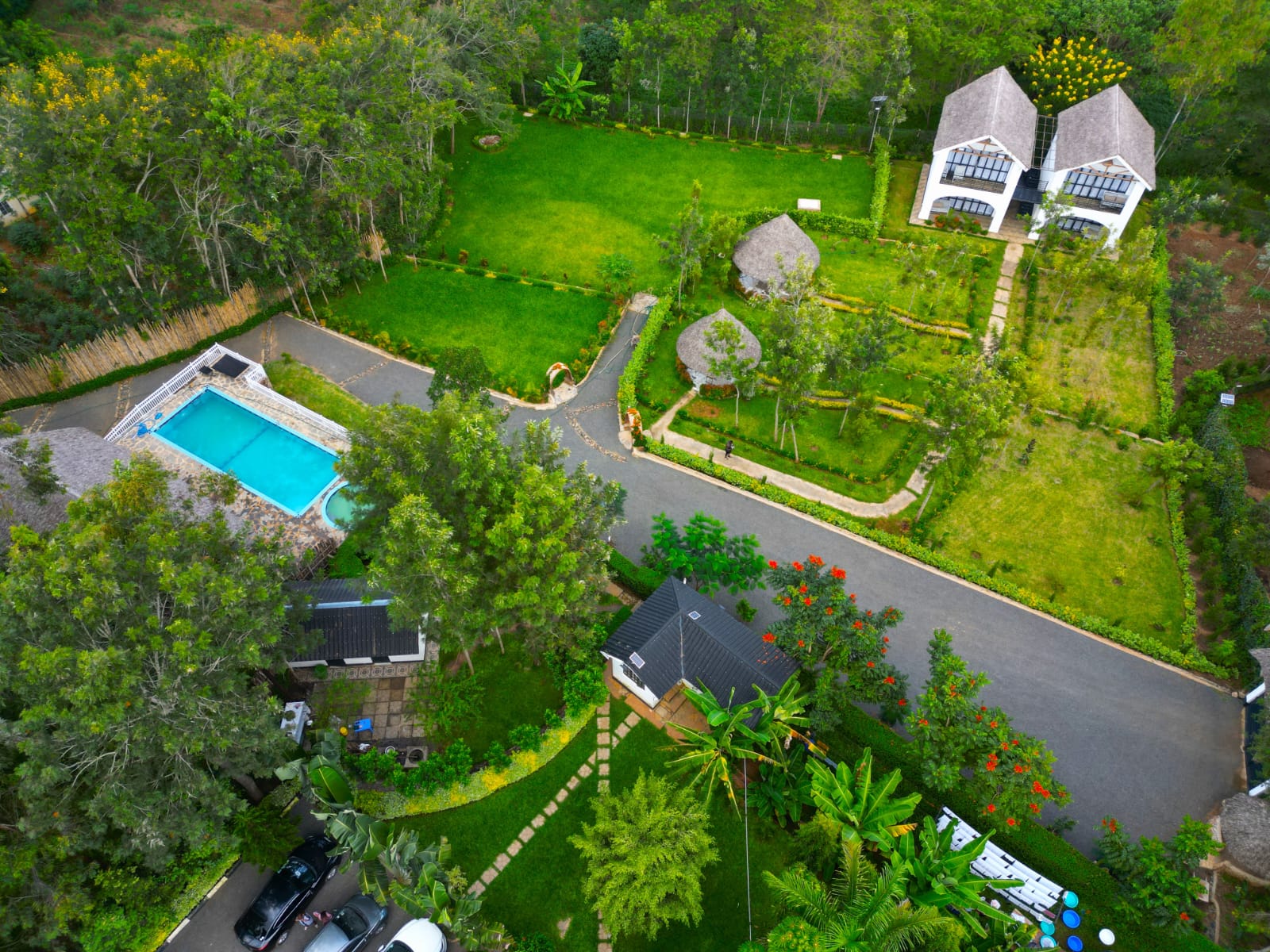 Aerial view of 4Ps House Getaway, Kitui Kenya